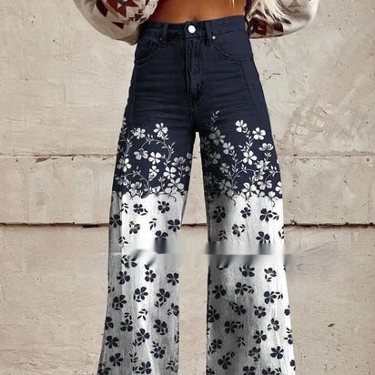 Plus Size Women's Casual Thin Imitation Jeans