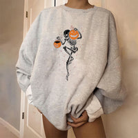 Holy Festival skull print long sleeve sweatshirt