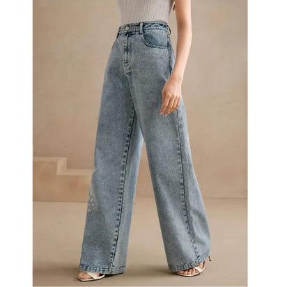 Women's Plus Size Embroidered Stretch Jeans