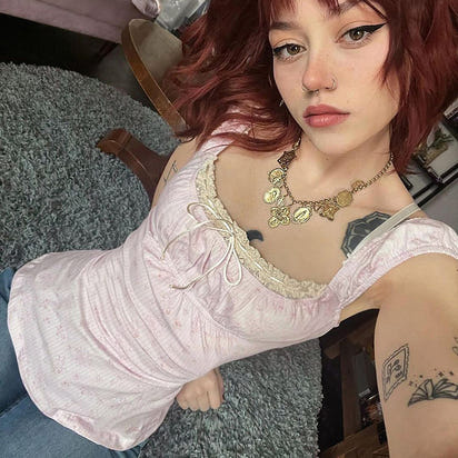 Floral bow strappy top for female bm, pure and elegant, slim and fashionable, gentle and versatile casual top