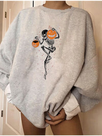 Holy Festival skull print long sleeve sweatshirt