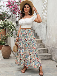 Women's Fashionable Personalized Floral Pastoral Skirt