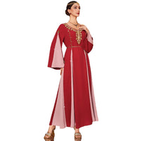 Labo Style Contrast Color ABAYA Formal Dress