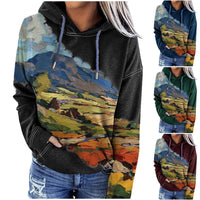 Printed hooded long sleeves