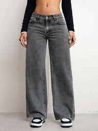 American style: ж, inns ы, Claire ш, high-waisted slimming jeans, loose and versatile women's pants