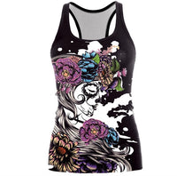 Sugar Skull Floral Tank Top