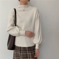 Apricot Long Sleeve Pullover For Women