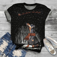 3D Digital Printing Loose Sports And Leisure Short Sleeve T-shirt