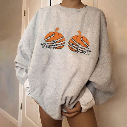 Holy Festival skull print long sleeve sweatshirt