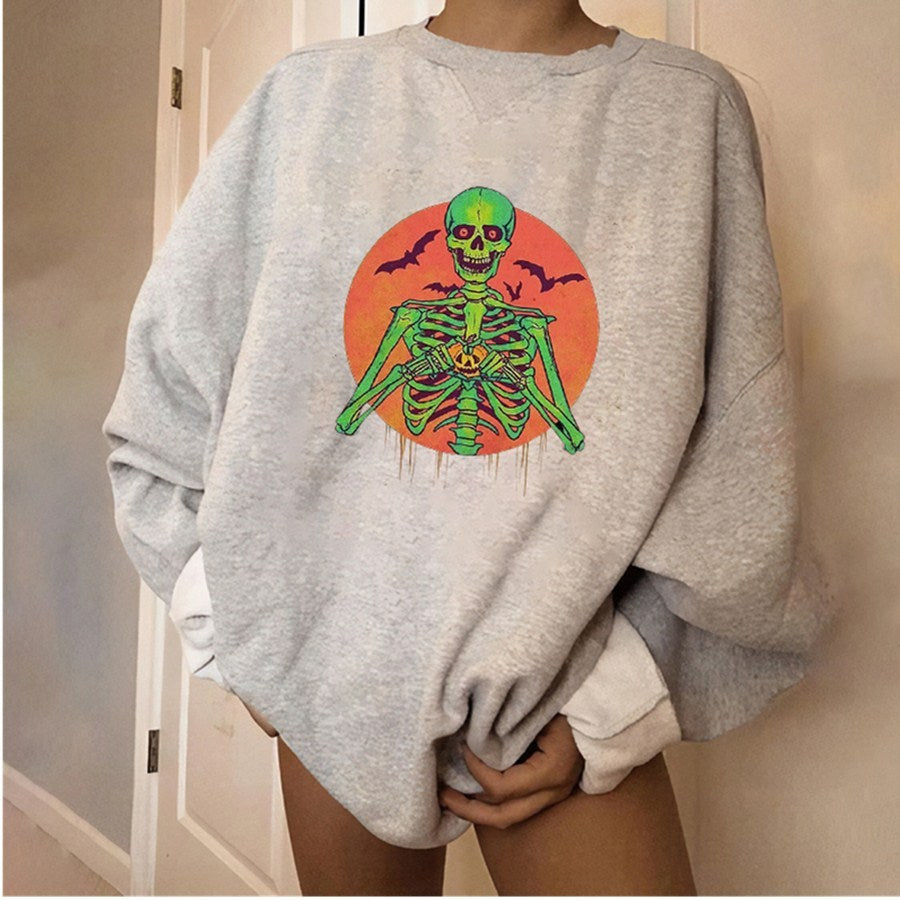 Holy Festival skull print long sleeve sweatshirt