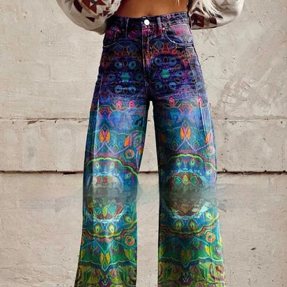 Plus Size Women's Casual Thin Imitation Jeans