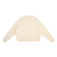 Essential Fleece Mock-Neck Crew Sweatshirt