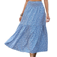 Floral Slim-fitting High Waist Skirt For Women