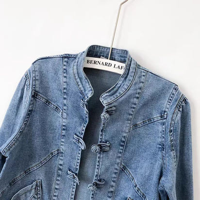 Women's Short Spring And Autumn Slim-fit Long Sleeve