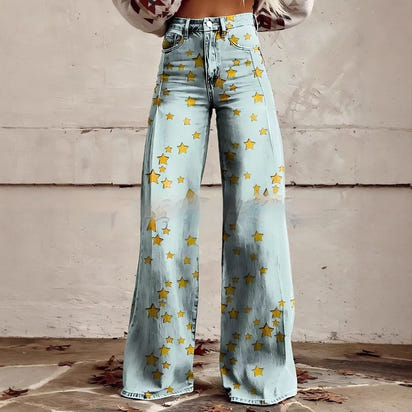 Plus Size Women's Casual Thin Imitation Jeans