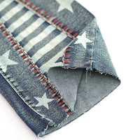 Women High Waisted Star Patchwork Flare 4th Of July Outfits For Women Bell Bottom Denim Pants For Curvy Girls Slim Fit Curve Enhancing Soft Stretch Fabric