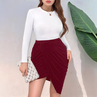 Plus Size Women's Clothes Fashion Skirt