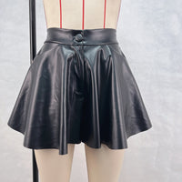 Autumn And Winter Slim And Stylish High-waisted Leather Skirt