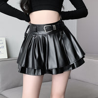 Silver Pleated Skirt For Women Early Slightly Elastic