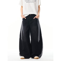 Retro Large Pocket Machete Jeans For Women