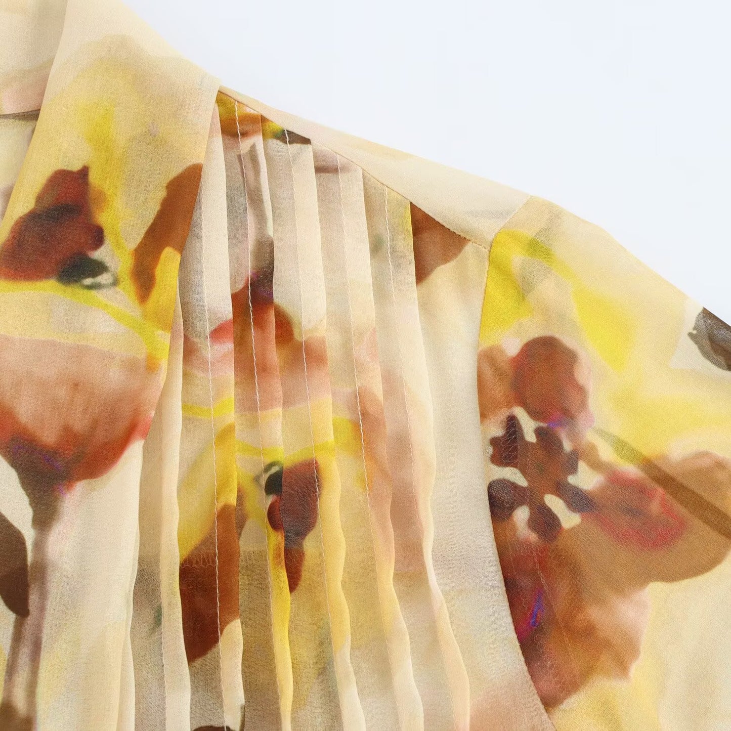 Women's Lapel Long Sleeve Loose Print Shirt