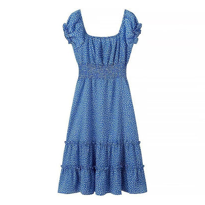 Women's Elegant And Fashionable Printed Midi Dress