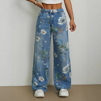 Street Trend Loose Straight Leg Wide Leg Pants