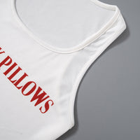 New Letter Printing Skinny Short Tank Top Sleeveless T-shirt Women