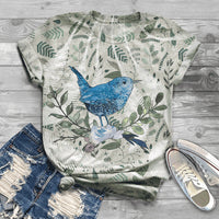 3D Digital Printing Loose Sports And Leisure Short Sleeve T-shirt