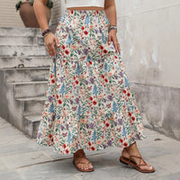 Women's Fashionable Personalized Floral Pastoral Skirt