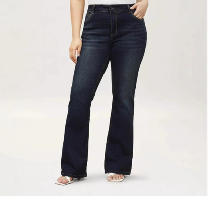New retro plus-size women's jeans