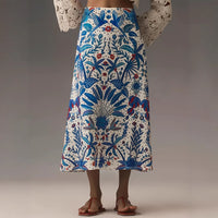 Casual Fashion All-matching Printed Skirt